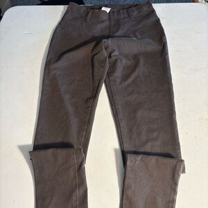Faded Glory Womens Size M ( 28X27.5) Brown Pull-On Stretch Jegging Back Pockets